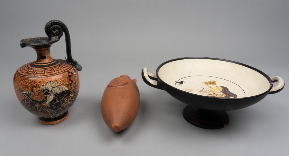 THREE ANCIENT GREEK STYLE CERAMIC