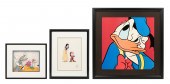 THREE ANIMATION ARTWORKS: 1) A