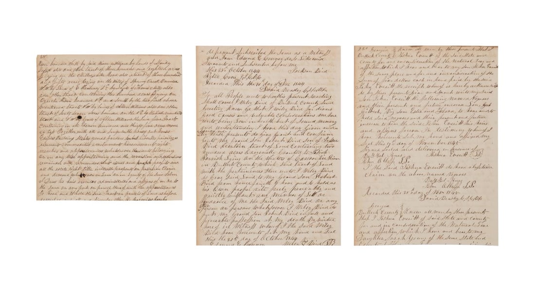 THREE ANTEBELLUM GEORGIA WILLS
