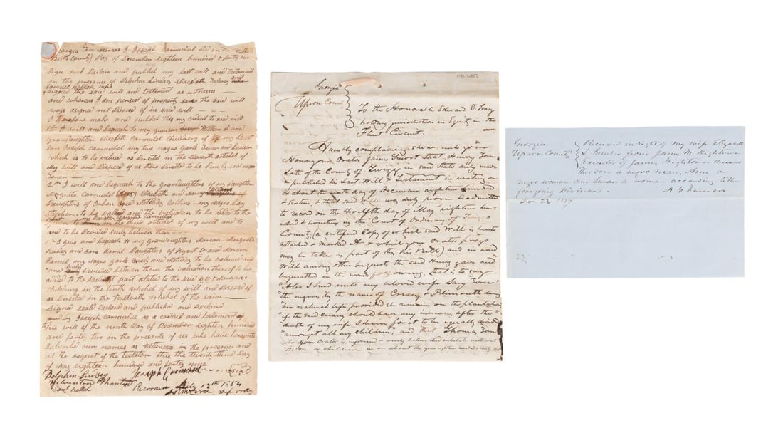 THREE ANTEBELLUM WILLS &