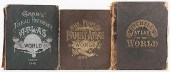 THREE ANTIQUE ATLASES[Atlases]