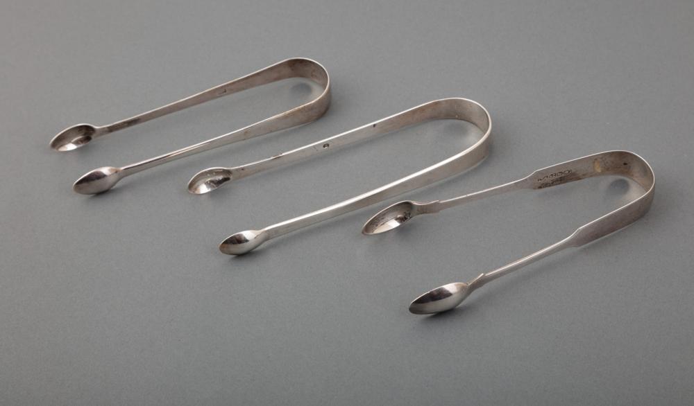 THREE ANTIQUE BRITISH STERLING