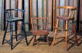 Three antique chairs all in ol