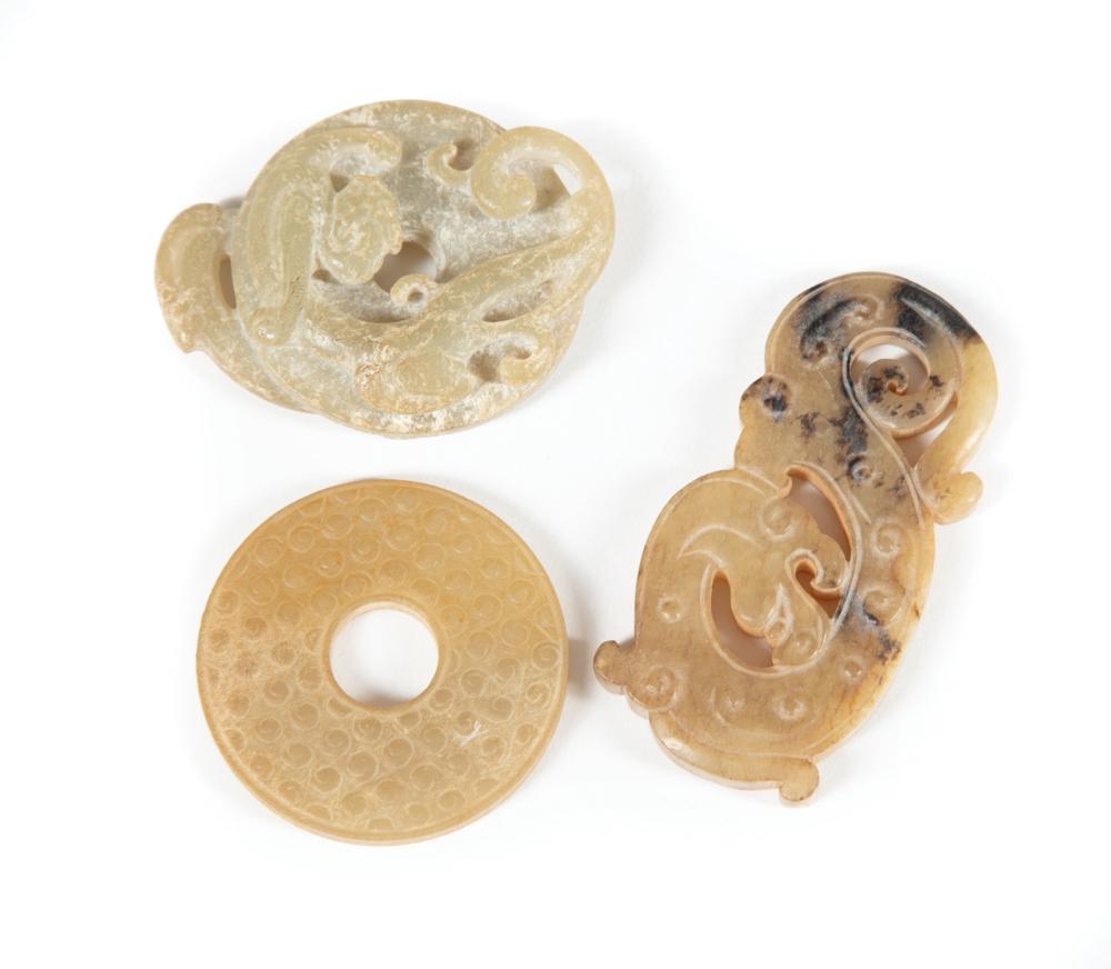 THREE ANTIQUE CHINESE ARCHAISTIC