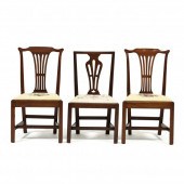 THREE ANTIQUE CHIPPENDALE MAHO