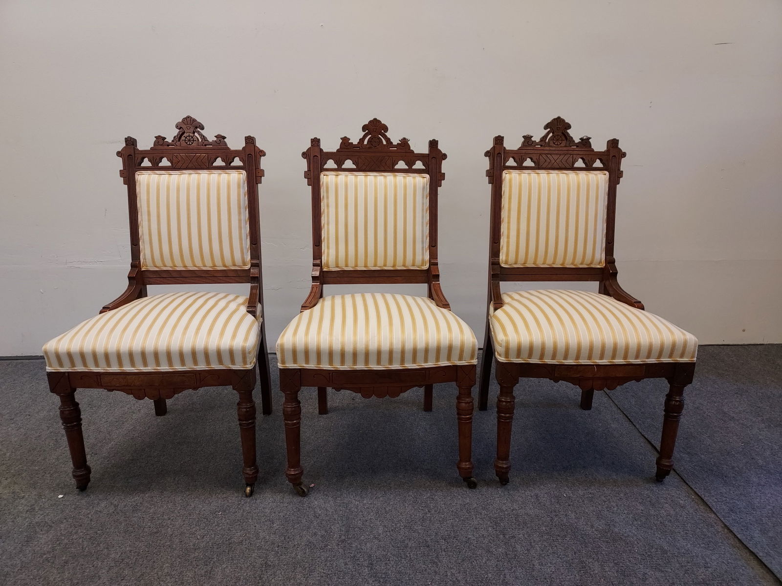THREE ANTIQUE EASTLAKE VICTORIAN