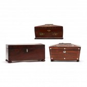THREE ANTIQUE ENGLISH BOXES Al