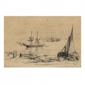 THREE ANTIQUE ETCHINGS BY SEYM