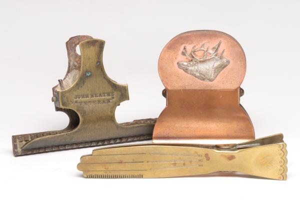 THREE ANTIQUE FIGURAL LETTER