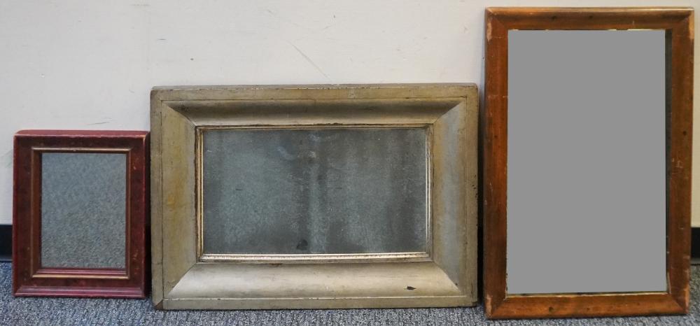THREE ANTIQUE FRAME MIRRORSThree