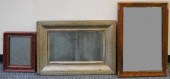 THREE ANTIQUE FRAME MIRRORSThr