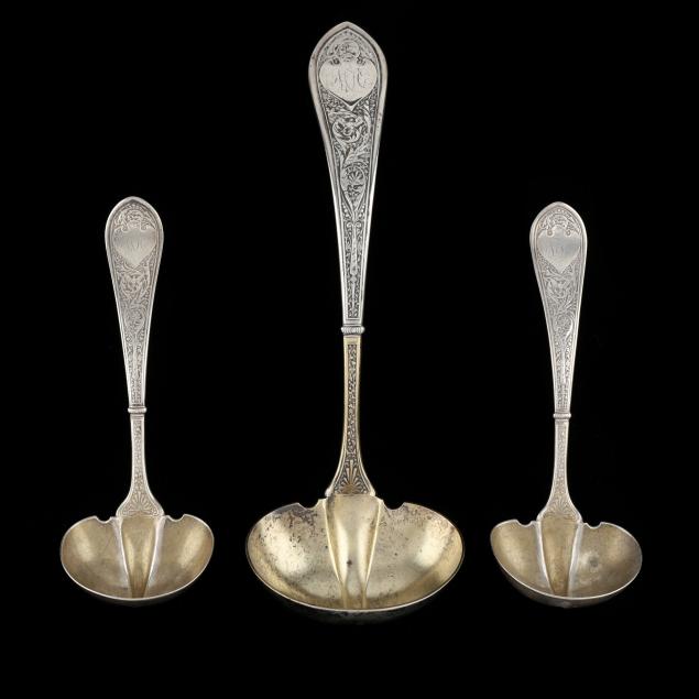 THREE ANTIQUE GORHAM RAPHAEL