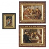 THREE ANTIQUE HAND-EMBELLISHED