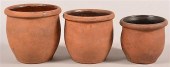 THREE ANTIQUE INTERIOR GLAZED