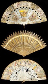 Three Antique Lady's Fans18th