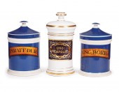 THREE ANTIQUE PARIS PORCELAIN