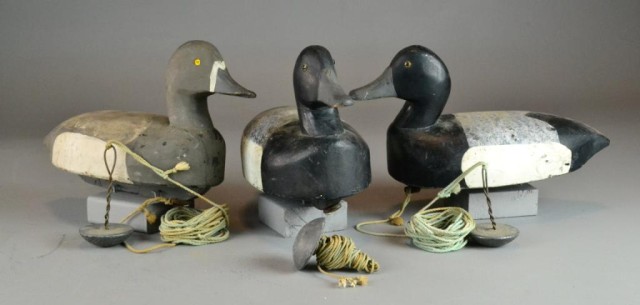 THREE ANTIQUE 'PAUL FRALEY' BLUE