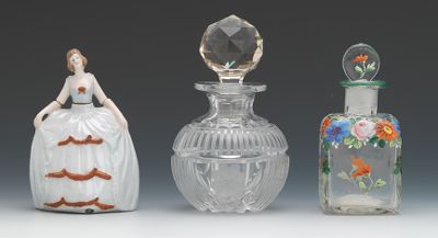 Three Antique Perfume Bottles