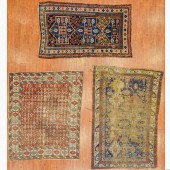 THREE ANTIQUE PERSIAN RUGS, VA
