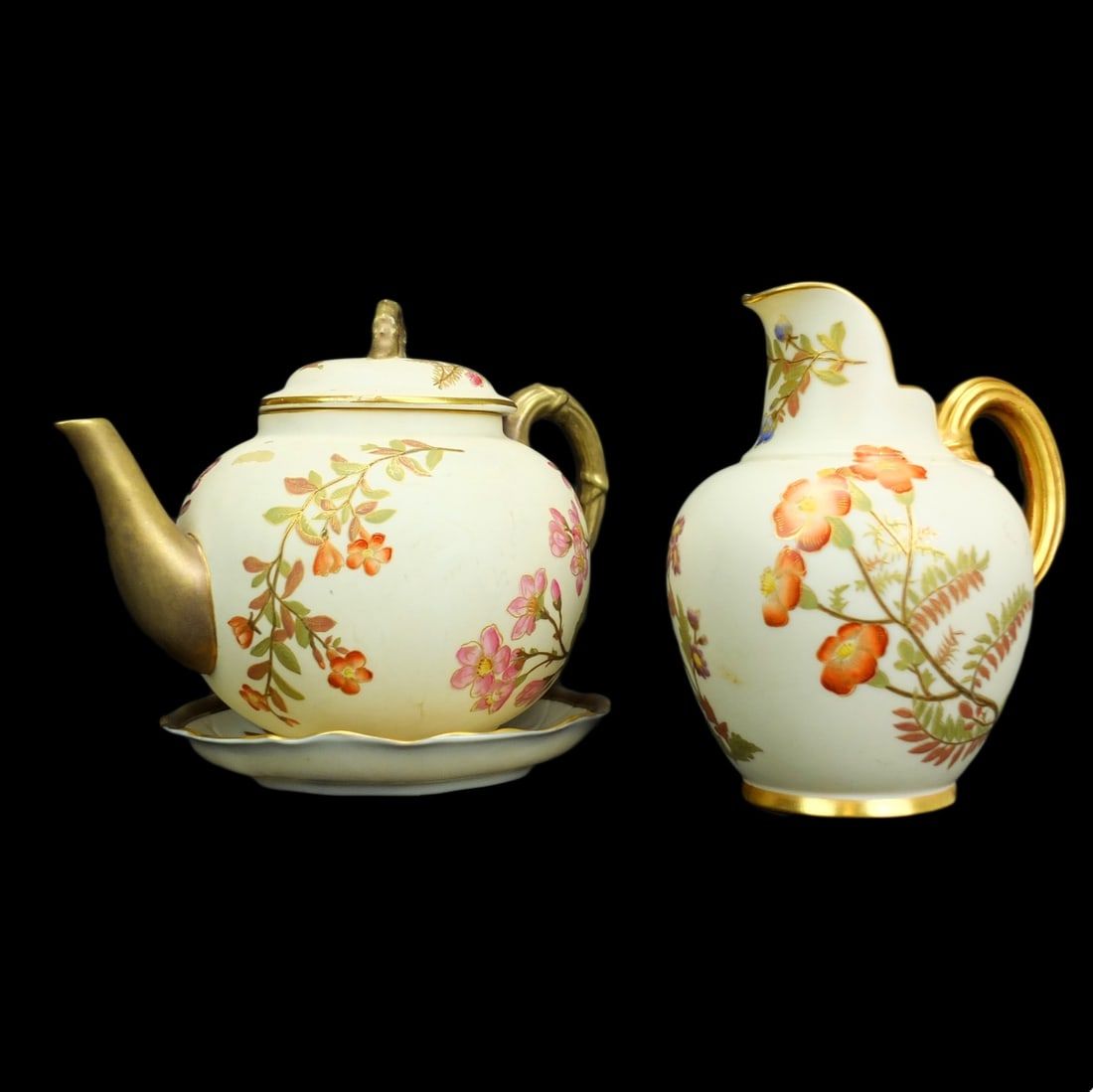 THREE ANTIQUE ROYAL WORCESTER
