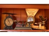 Three antique scales including