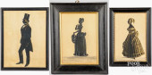 THREE ANTIQUE SILHOUETTES<br>T