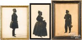 THREE ANTIQUE SILHOUETTESThree