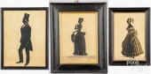 THREE ANTIQUE SILHOUETTESThree