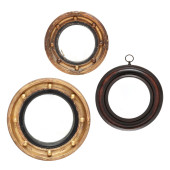THREE ANTIQUE SMALL BULLSEYE M