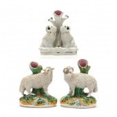 THREE ANTIQUE STAFFORDSHIRE SP