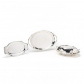 THREE ANTIQUE STERLING SILVER