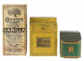 THREE ANTIQUE STORAGE BOXEScom