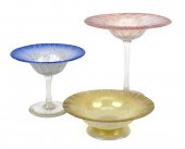THREE ANTIQUE TIFFANY FAVRILE