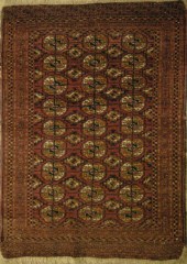 Three Antique Turkoman Carpets