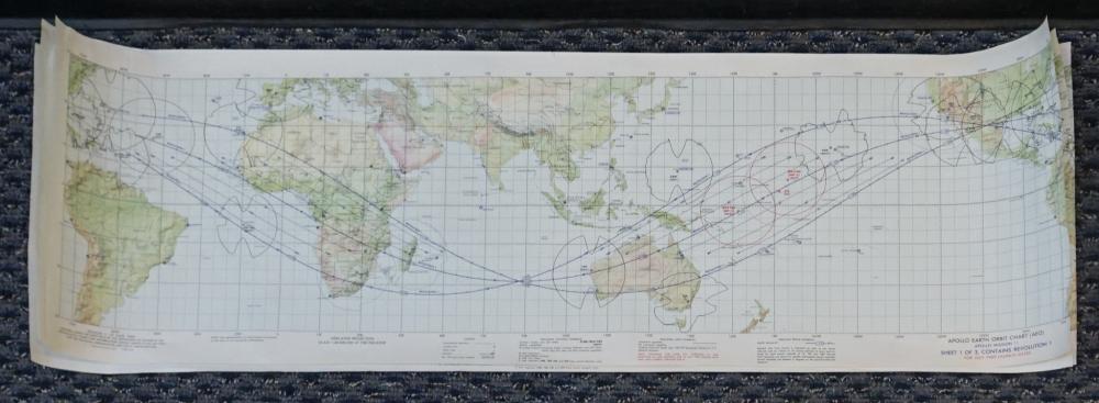 THREE APOLLO 11 MISSION ORBITAL MAP