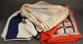 THREE APPLIQUE PATCH QUILTSThr