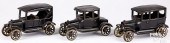 THREE ARCADE CAST IRON MODEL T