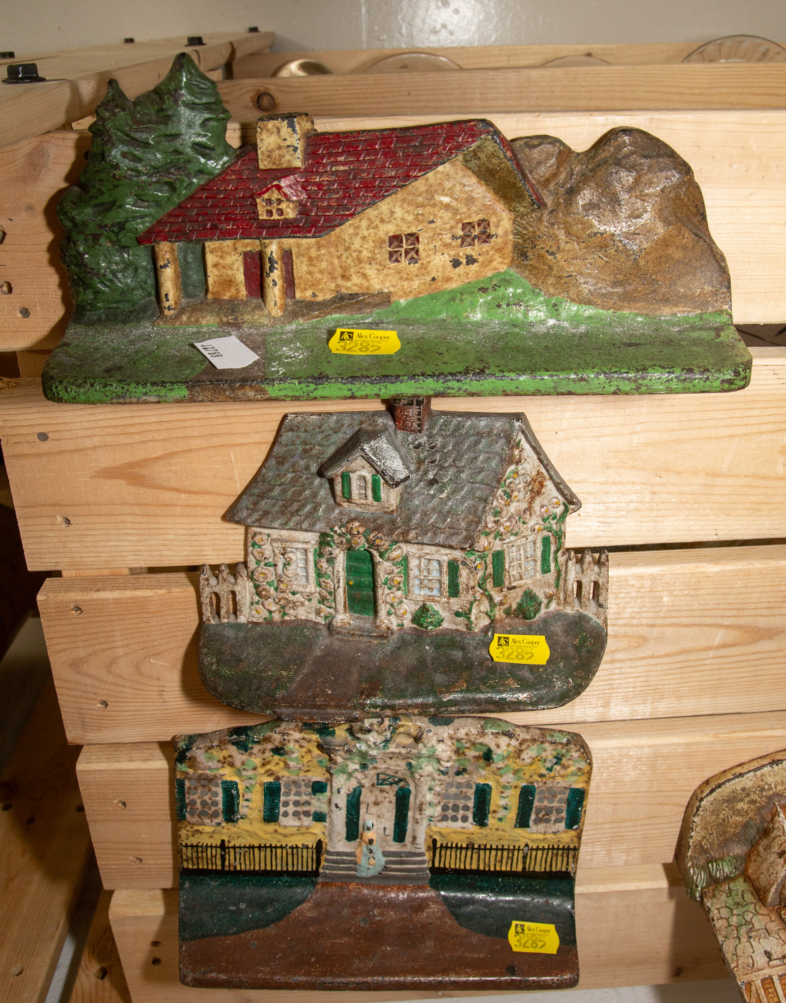 THREE ARCHITECTURAL CAST IRON