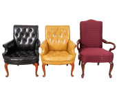 THREE ARMCHAIRS<br>Queen Anne