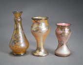 THREE ART NOUVEAU SILVER OVERL