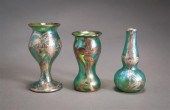 THREE ART NOUVEAU SILVER OVERL