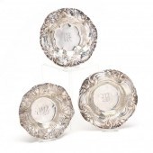 THREE ART NOUVEAU STERLING SIL