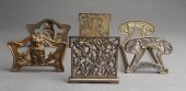 THREE ART NOUVEAU STYLE PATINA