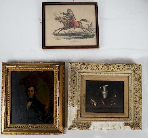THREE ART WORKSThree art works,