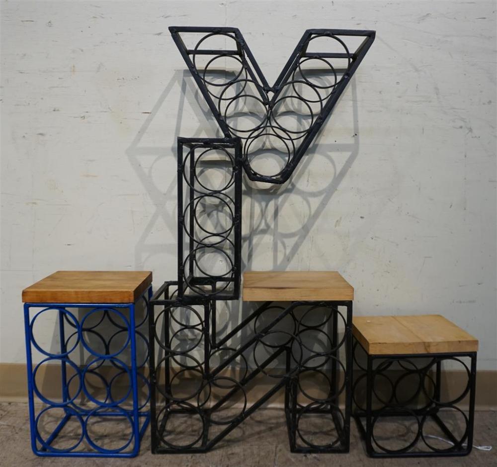 THREE ARTHUR UMANOFF WINE RACKS,