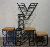 THREE ARTHUR UMANOFF WINE RACK
