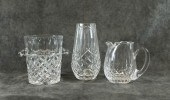 THREE ARTICLES OF CUT CRYSTALT