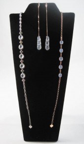 THREE ARTICLES OF ICY JADE AND