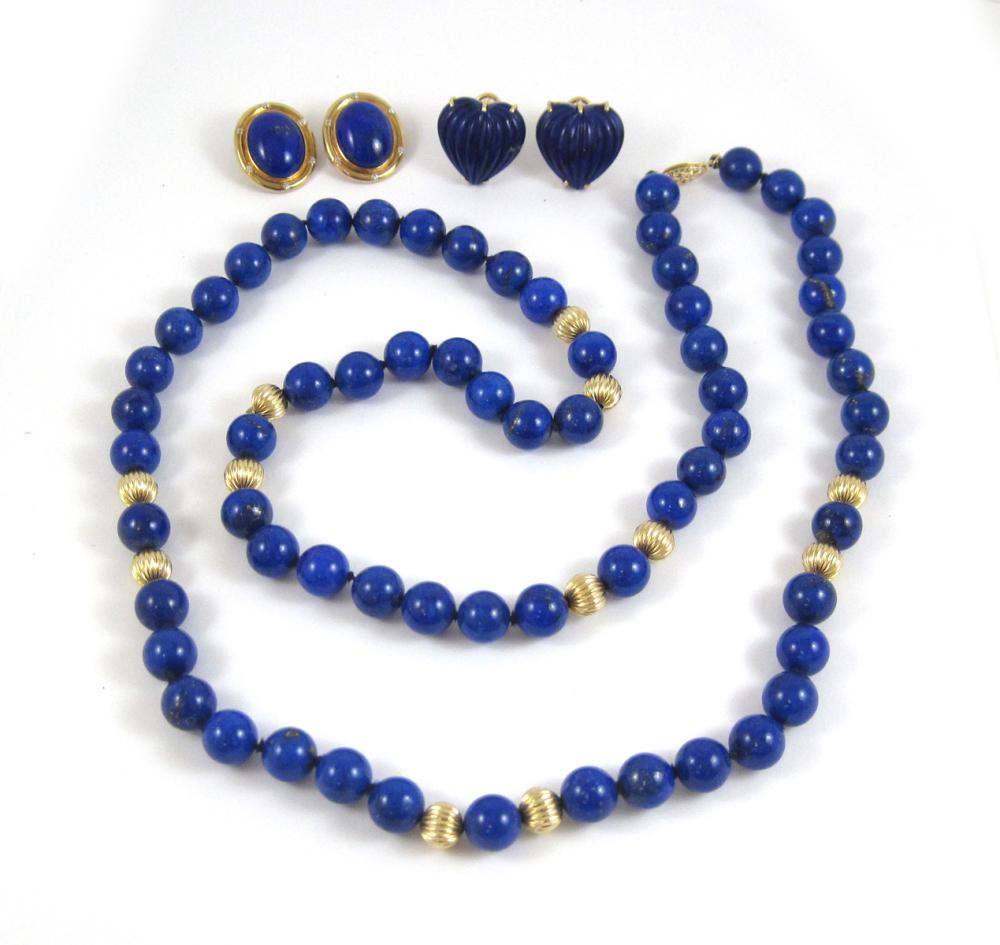 THREE ARTICLES OF LAPIS AND