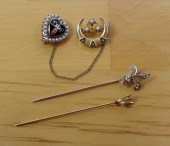 THREE ARTICLES OF SEED PEARL A